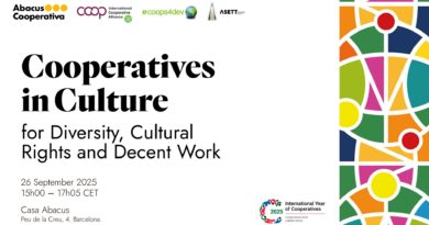 Upcoming event: Cooperatives in Culture for Diversity, Cultural Rights and  Decent Work
